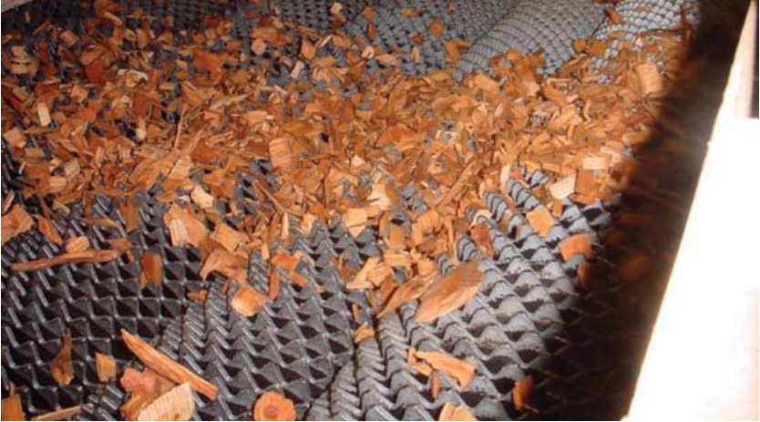 Picture of a wood chip screen